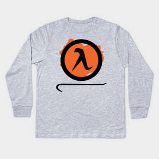 Half-Life Game Logo With Crowbar Kids Long Sleeve T-Shirt